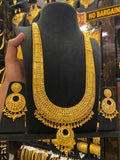 Calcutta Style Heavy Bridal Set Full Gold - Gold Plated