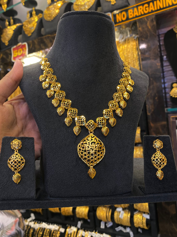 Turkish Style Neck Set - Gold Plated
