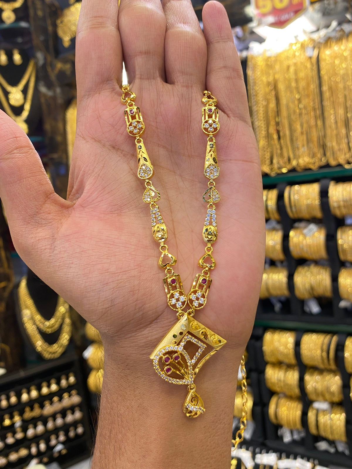 Statement Sleek Long Set - Gold Plated