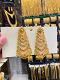 Gold Plated Earring Meenakari Style
