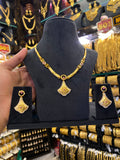 Statement Neck Set Cz Multi Stone - Gold Plated