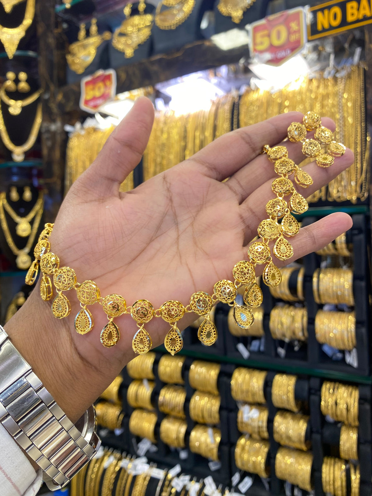 Turkish Style Neck Set - Gold Plated