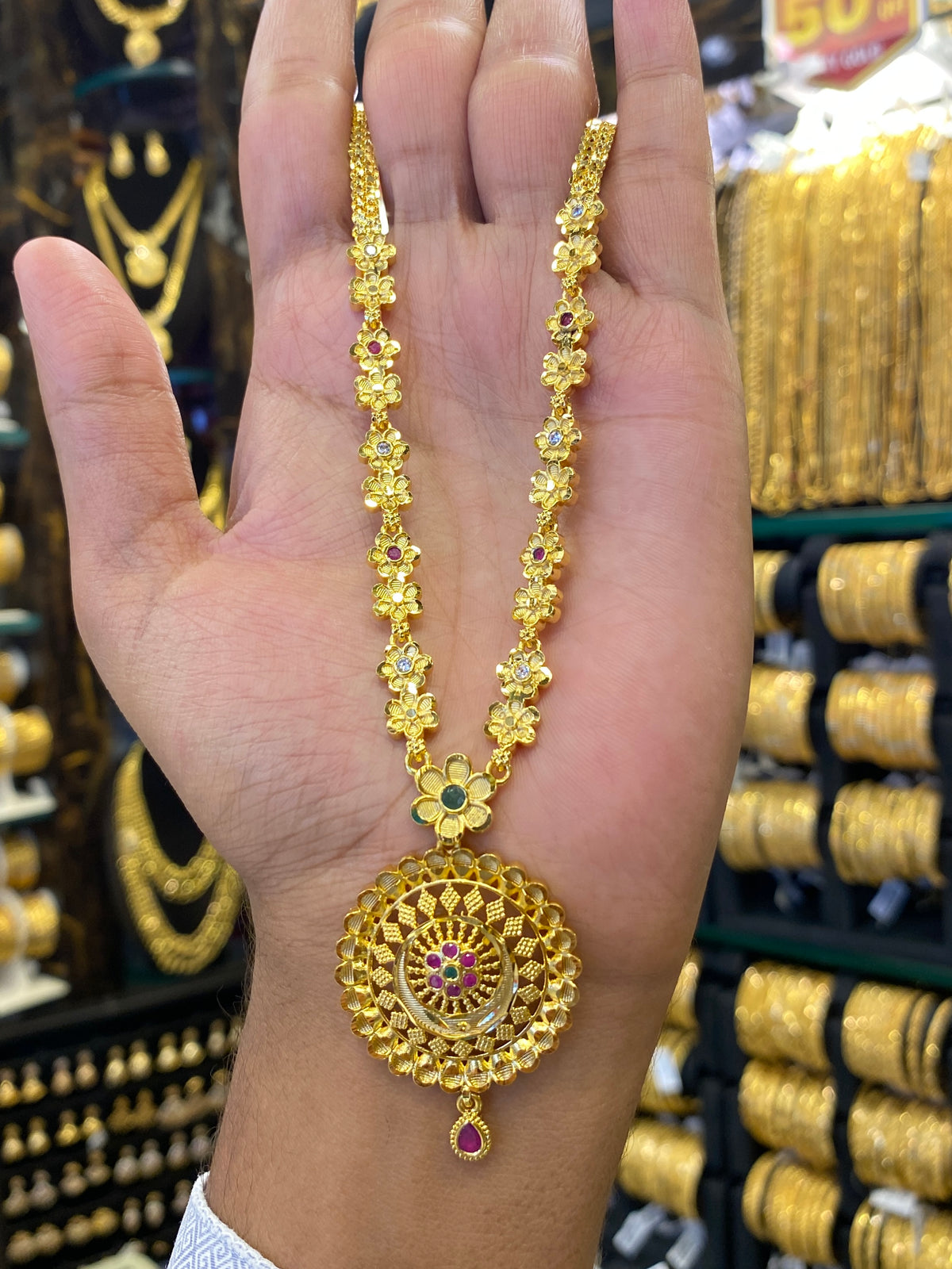 Statement Sleek Long Set - Gold Plated