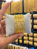 Gold Plated Bangle 4Pcs Full Gold