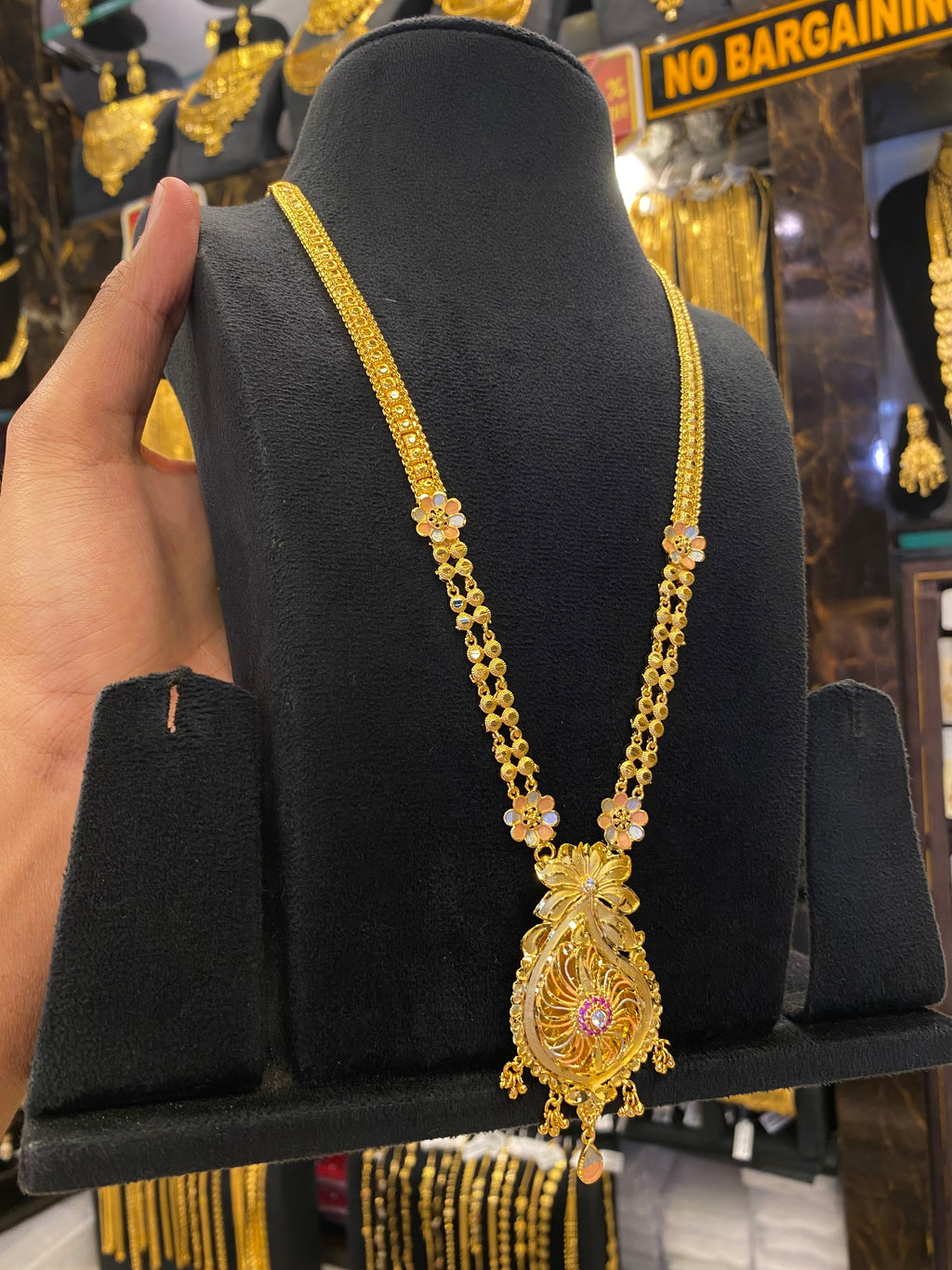 Indian Style Long Set Tri Mix - Gold Plated
