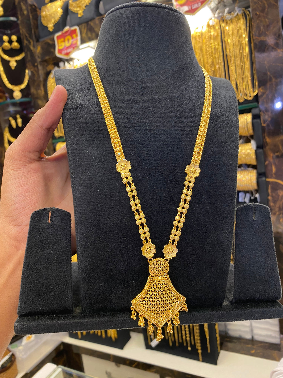 Indian Style Long Set - Gold Plated