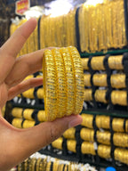 Gold Plated Bangle 4Pcs Full Gold