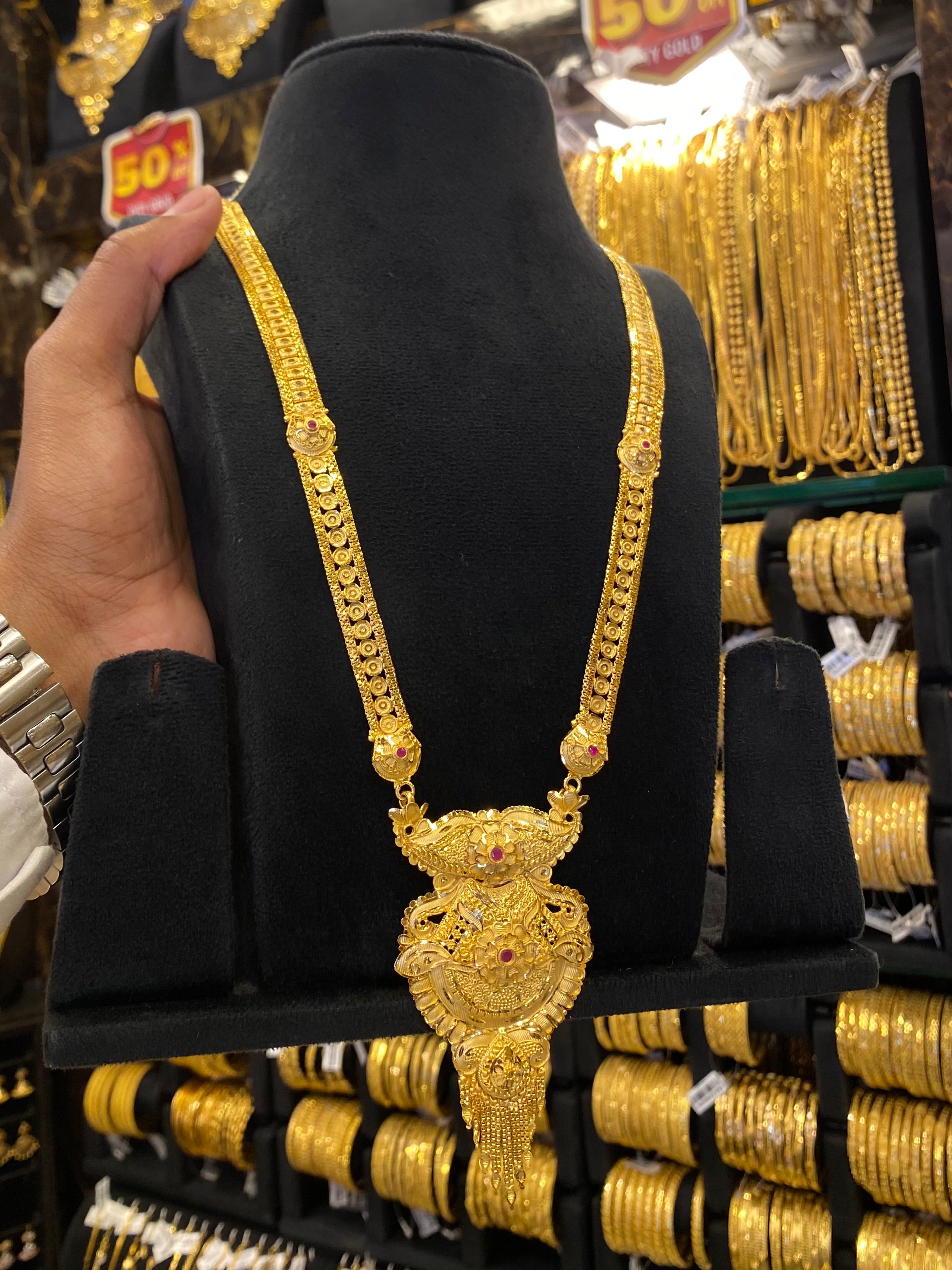 Indian Style Long Set - Gold Plated
