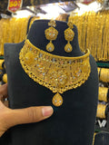 Gold Plated Calcutta Choker Tri Mix