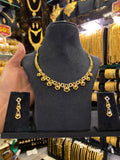 Statement Neck Set Cz Stone - Gold Plated
