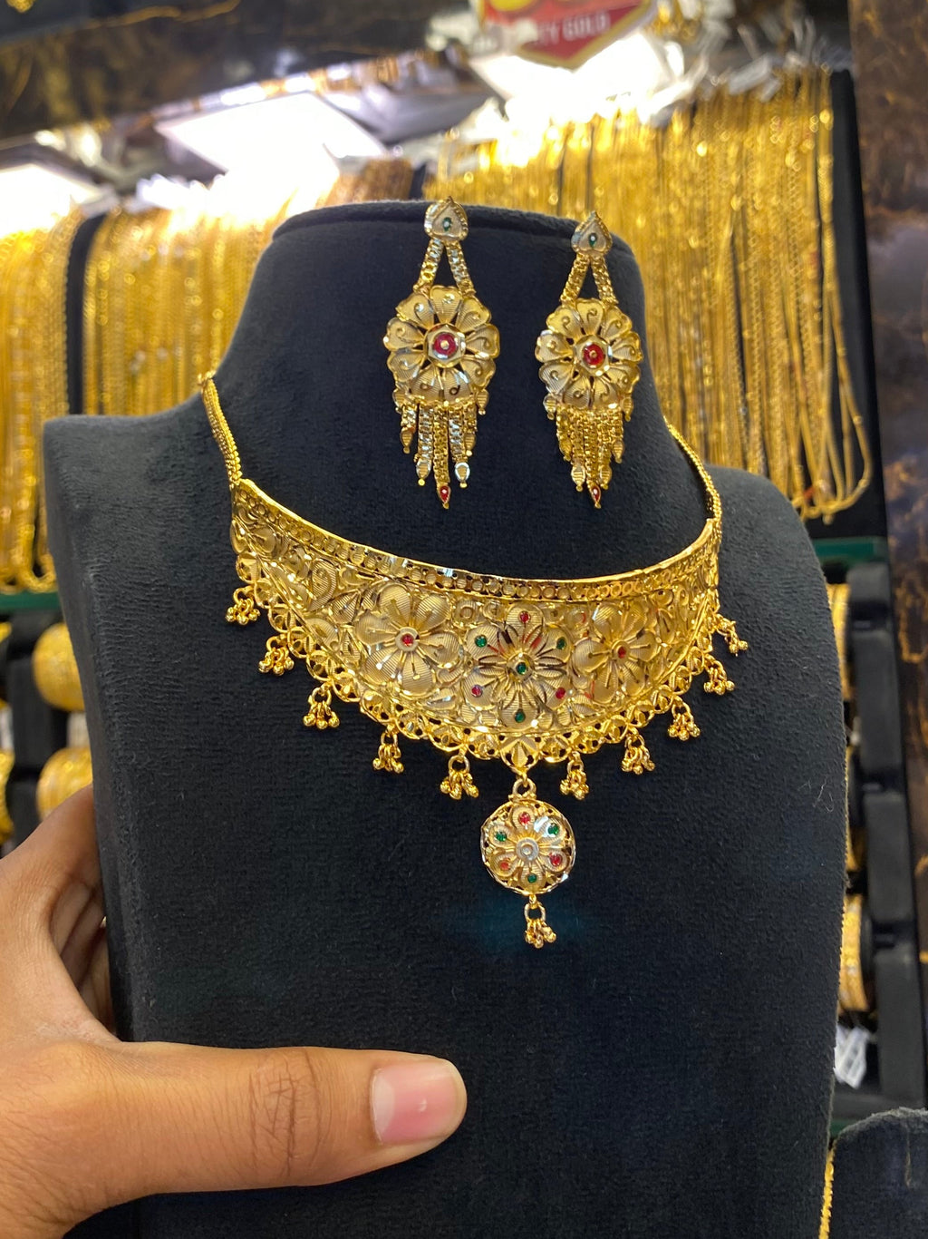Gold Plated Calcutta Style Choker