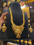 Calcutta Style Heavy Long Set Full Gold - Gold Plated