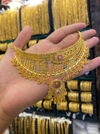 Gold plated Chocker set - Tri mix