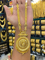 Indian Style Long Set Full Gold - Gold Plated