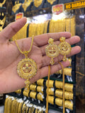Turkish Style Pendant Set - Gold plated