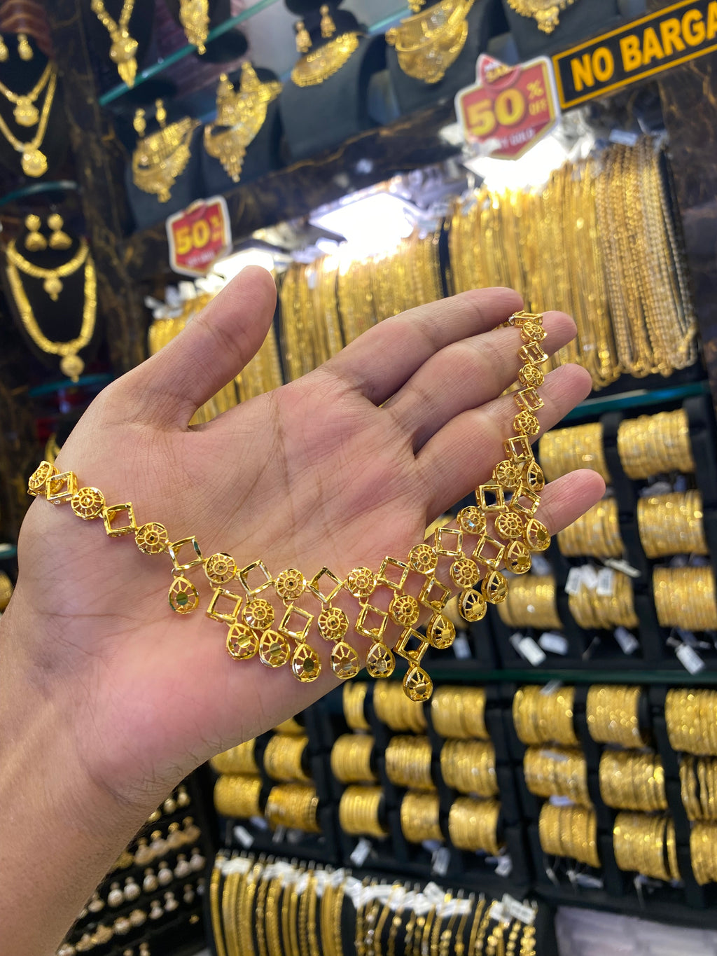 Turkish style neck set - Gold plated