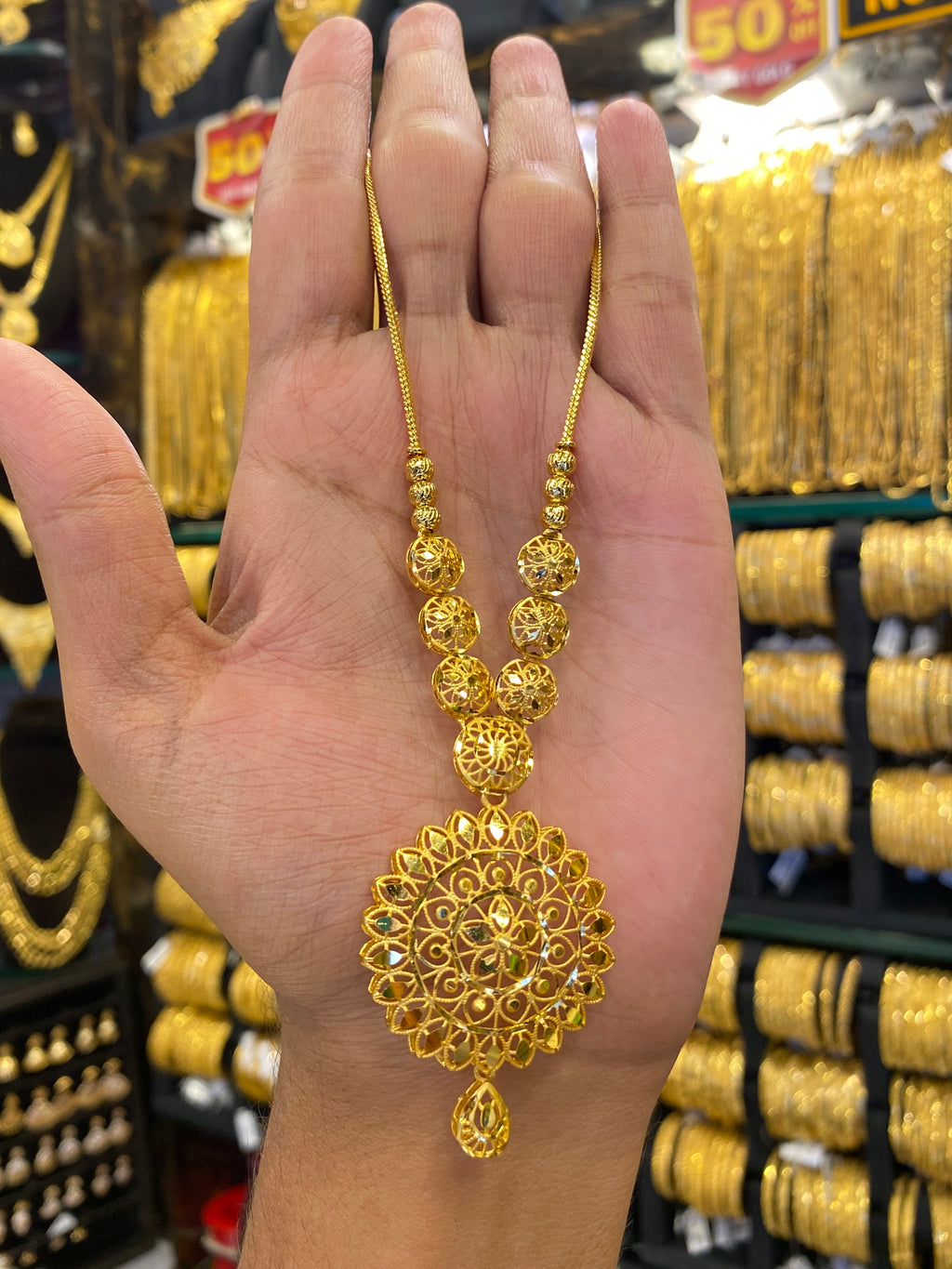Turkish Style Sleek Middle Set - Gold Plated