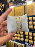 Arabic Style Bangle 2Pcs - Rhodium Plated