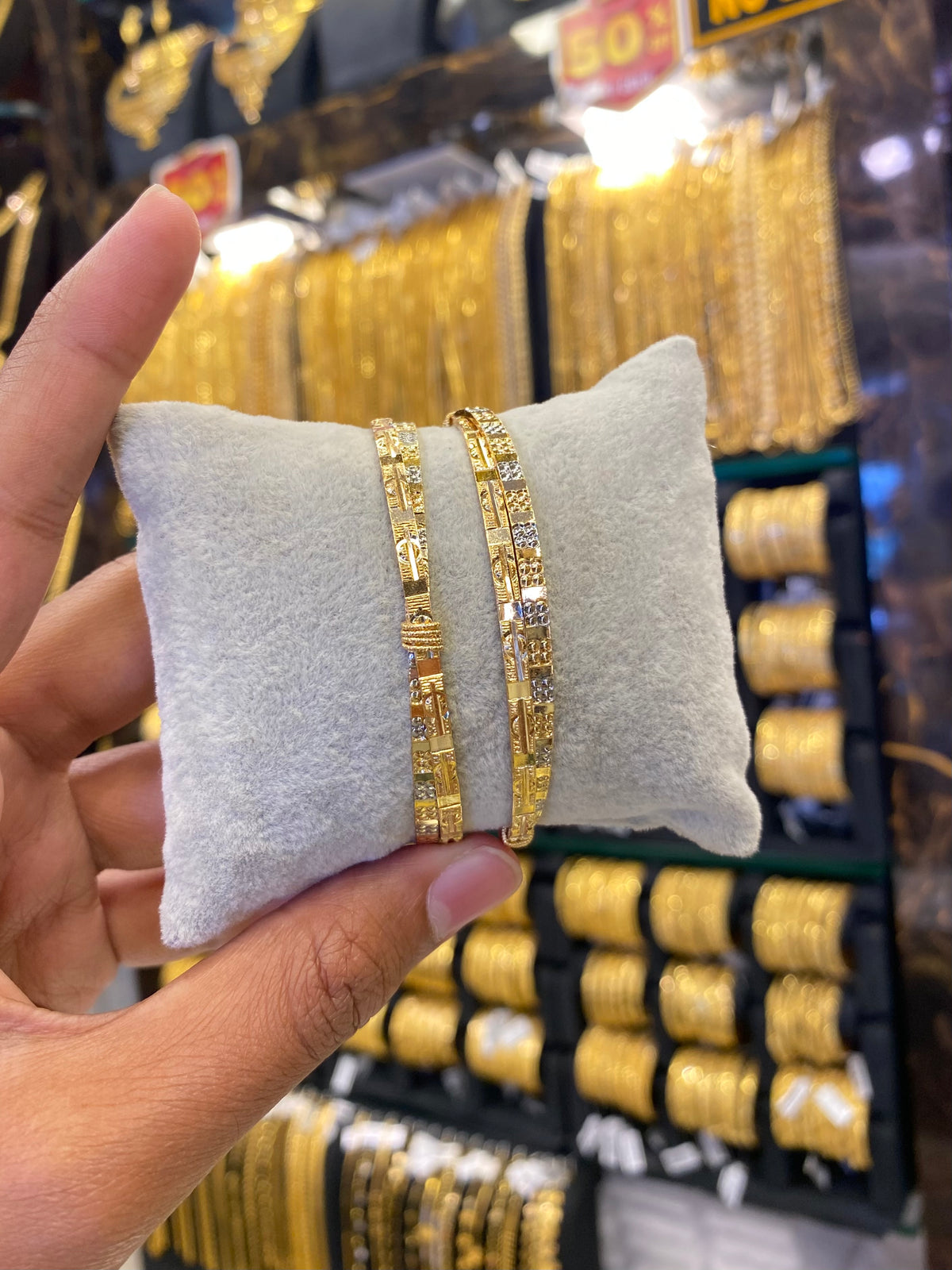 Arabic style Bangle 2Pcs