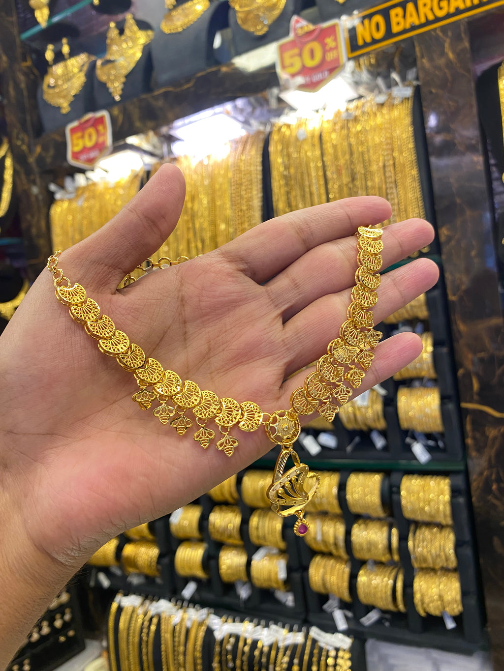 Turkish style neck set - Gold plated