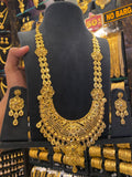 Calcutta Style Heavy Bridal Set Full Gold - Gold Plated