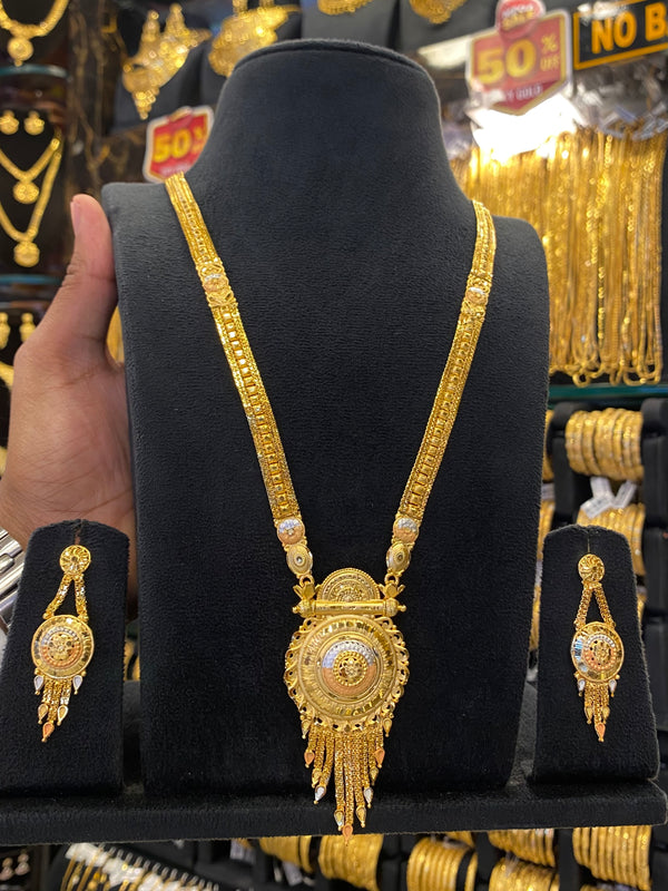 Indian Style Long Set Tri Mix - Gold Plated