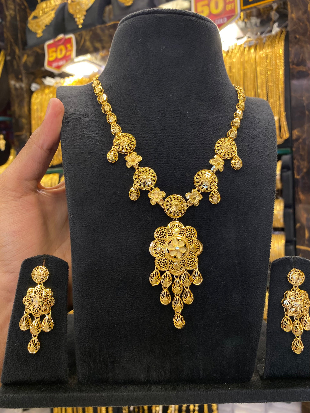 Turkish Style Middle/Short Set - Gold Plated