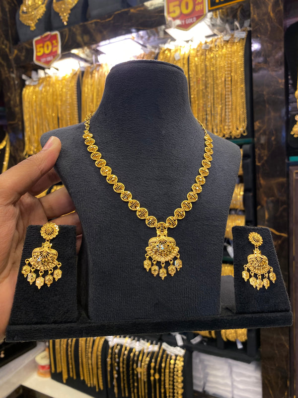Turkish style neck set - Gold plated