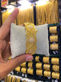 Gold Plated Kada Bangle Screw Type 1Pcs - Tri Mix