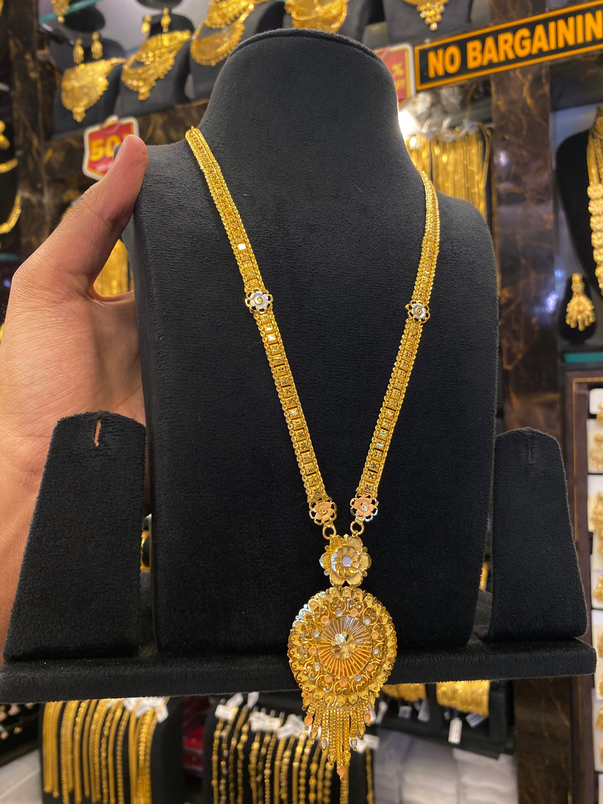 Indian Style Long Set Tri Mix - Gold Plated