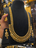 Turkish Style Long Set Tri Colour- Gold Plated