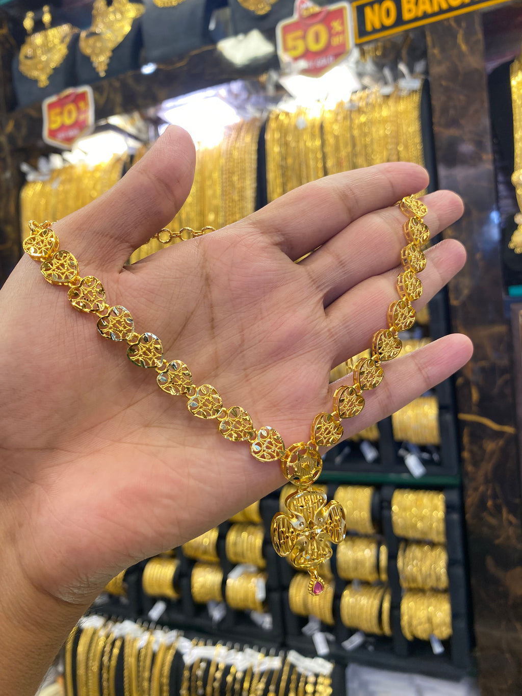 Turkish style neck set - Gold plated