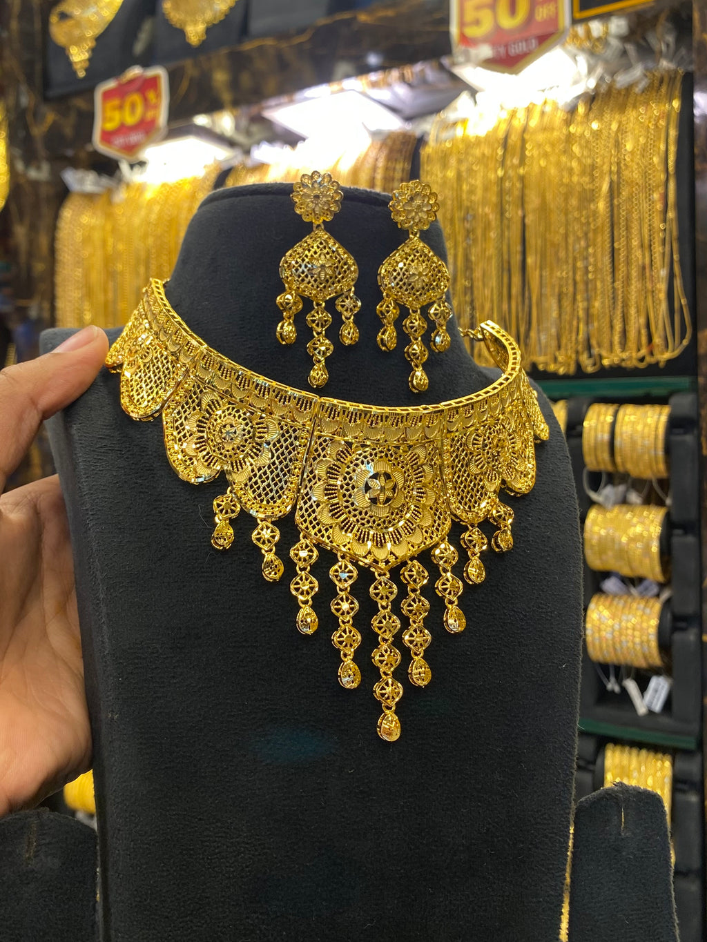 Gold Plated Turkish Choker Full Gold