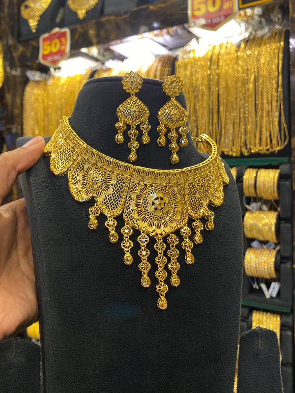 Gold Plated Turkish Choker Full Gold
