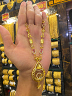 Gold Plated Sleek Long Set Cz Stone Mix