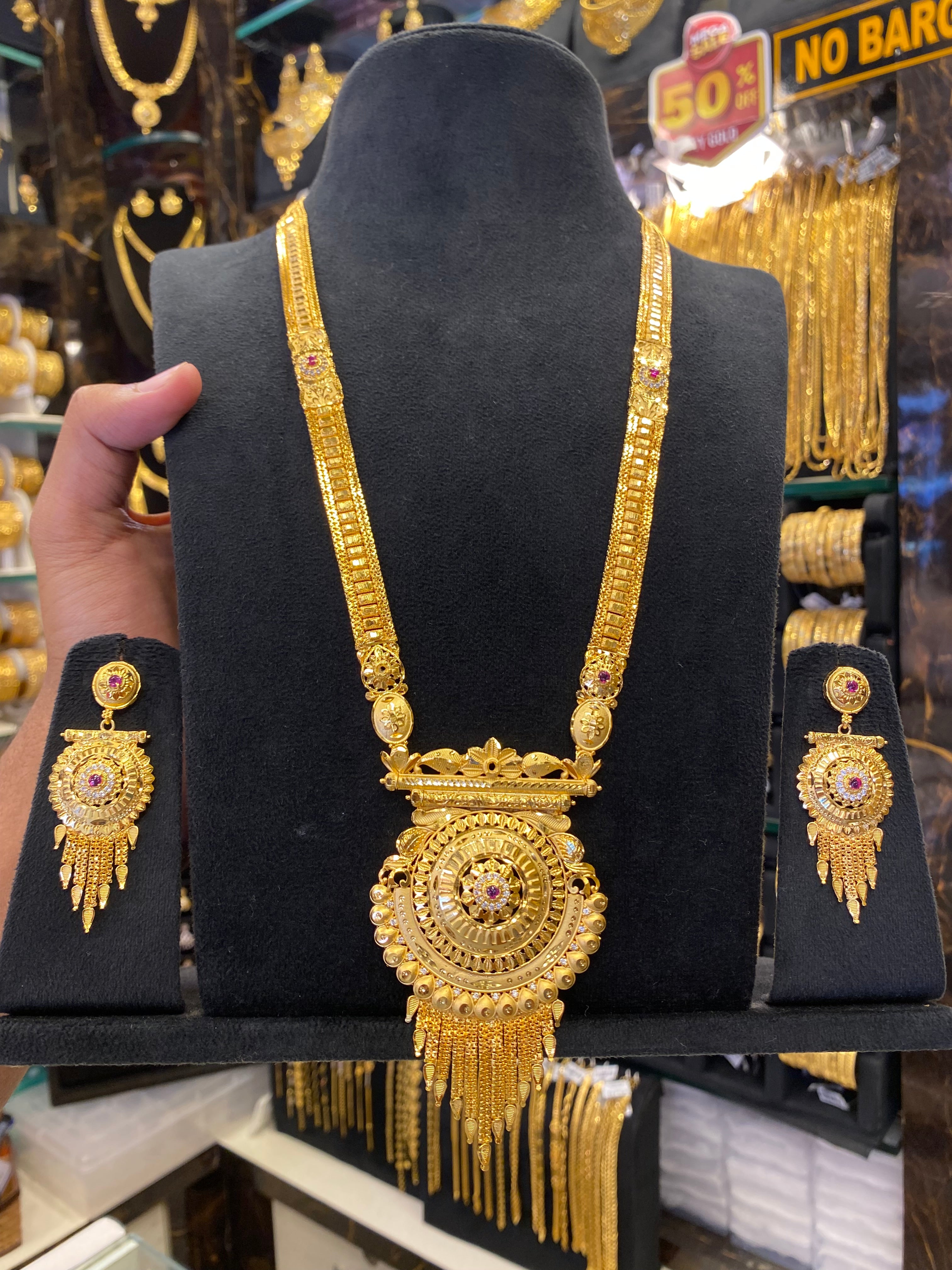 Indian Style Long Set - Gold Plated