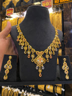 Turkish Style Neck Set Tri Mix - Gold Plated