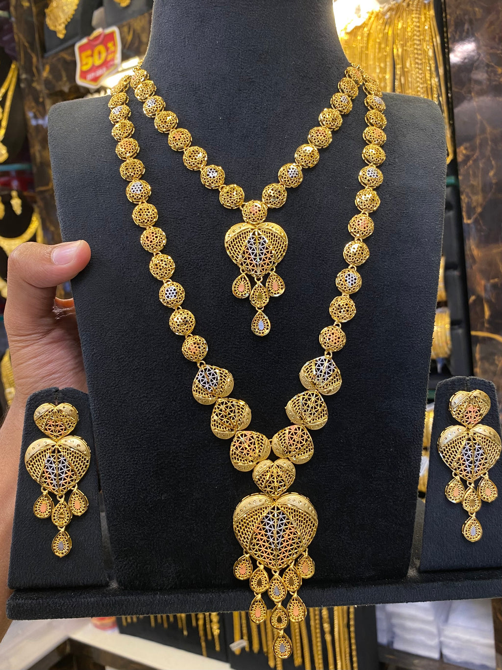 Turkish Style Combo Set Tri Mix - Gold Plated