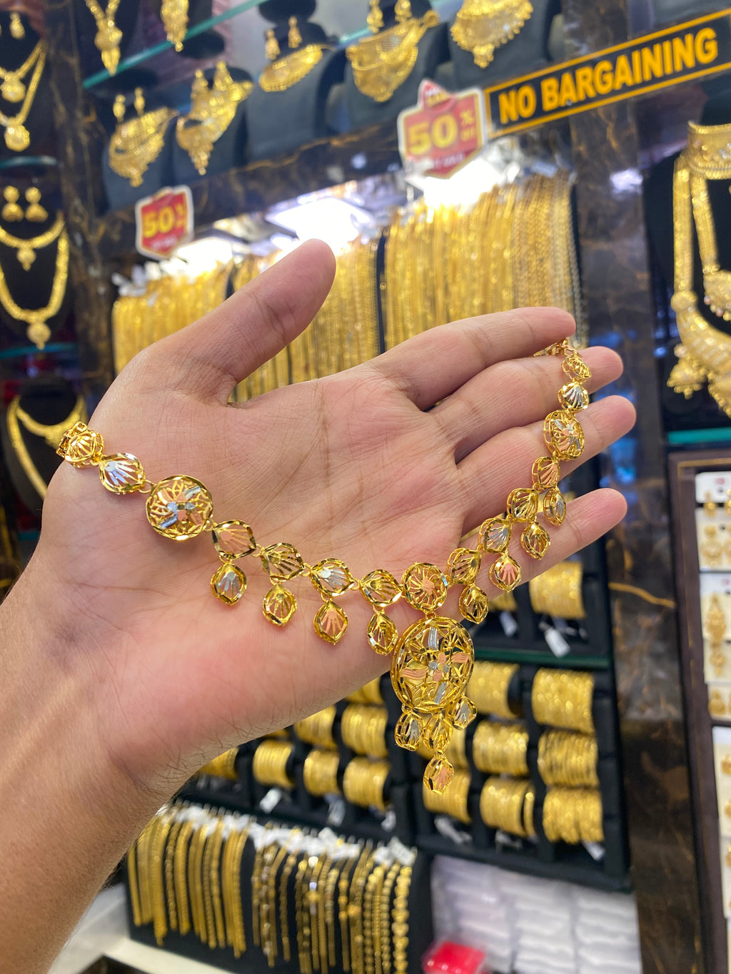 Turkish neck set - Tri colour