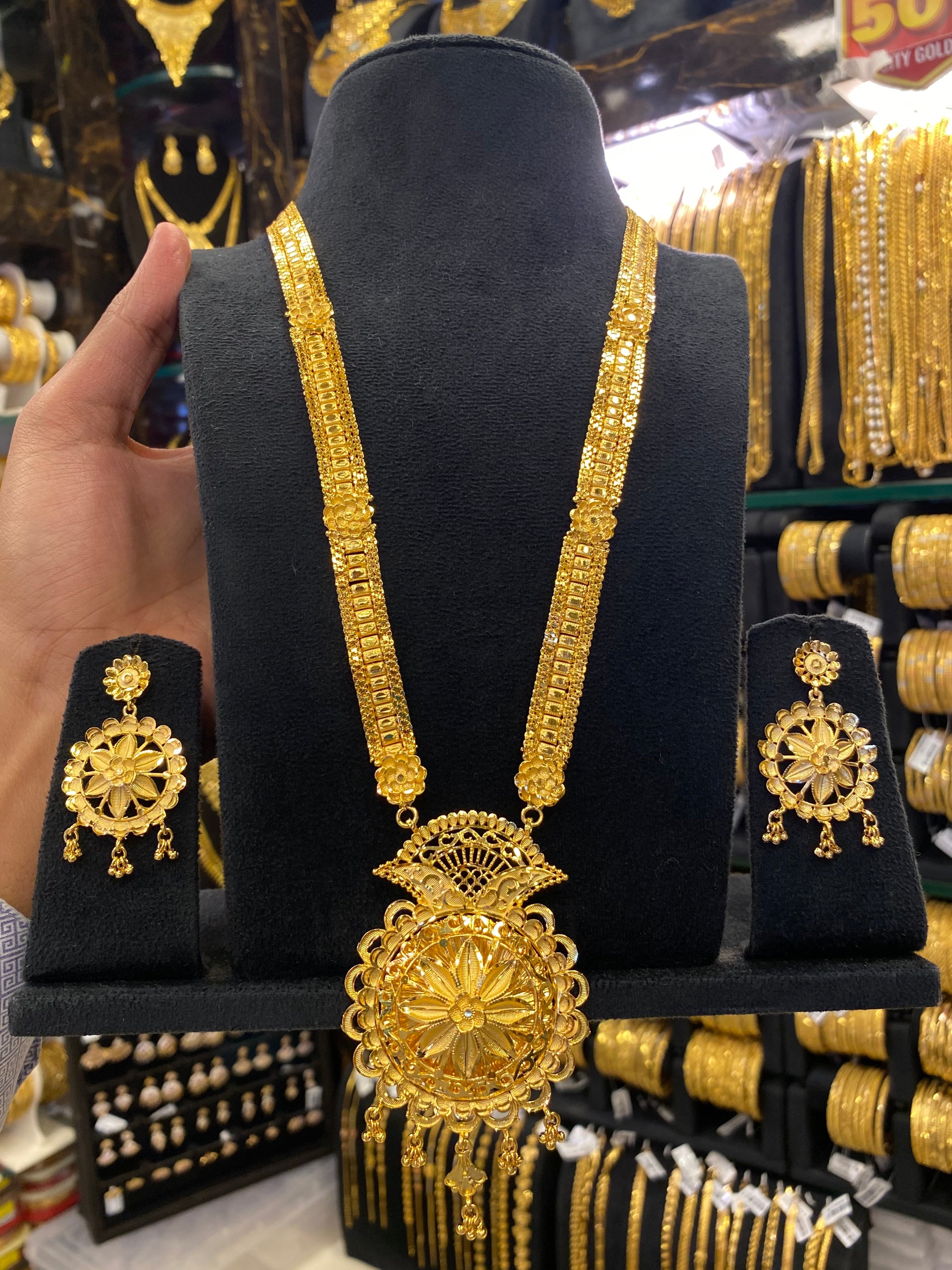 Gold Plated Calcutta Long Set
