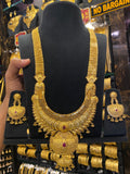 Calcutta Style Heavy Bridal Set Full Gold - Gold Plated