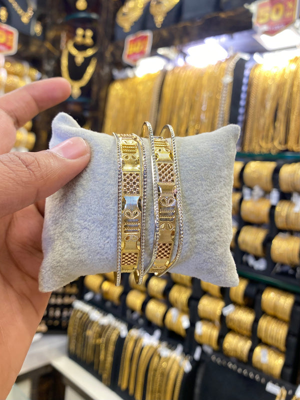 Arabic style bangle 2pcs - Square type