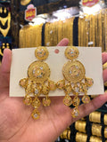 Turkish Style Earrings Tri Mix - Gold Plated