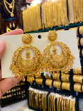 Chand Bali Big Size Earrings - Gold Plated