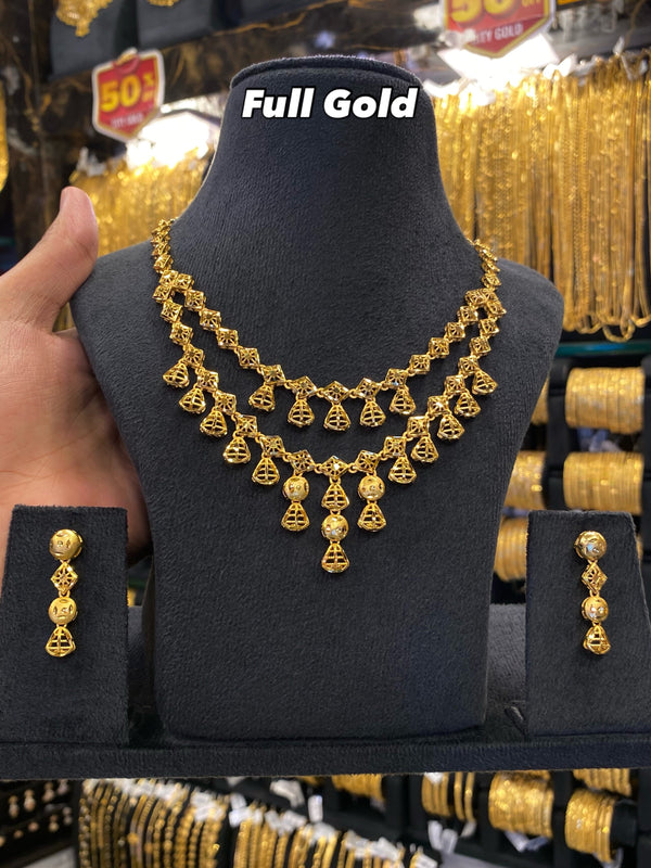 Turkish Style Neck Set Full Gold