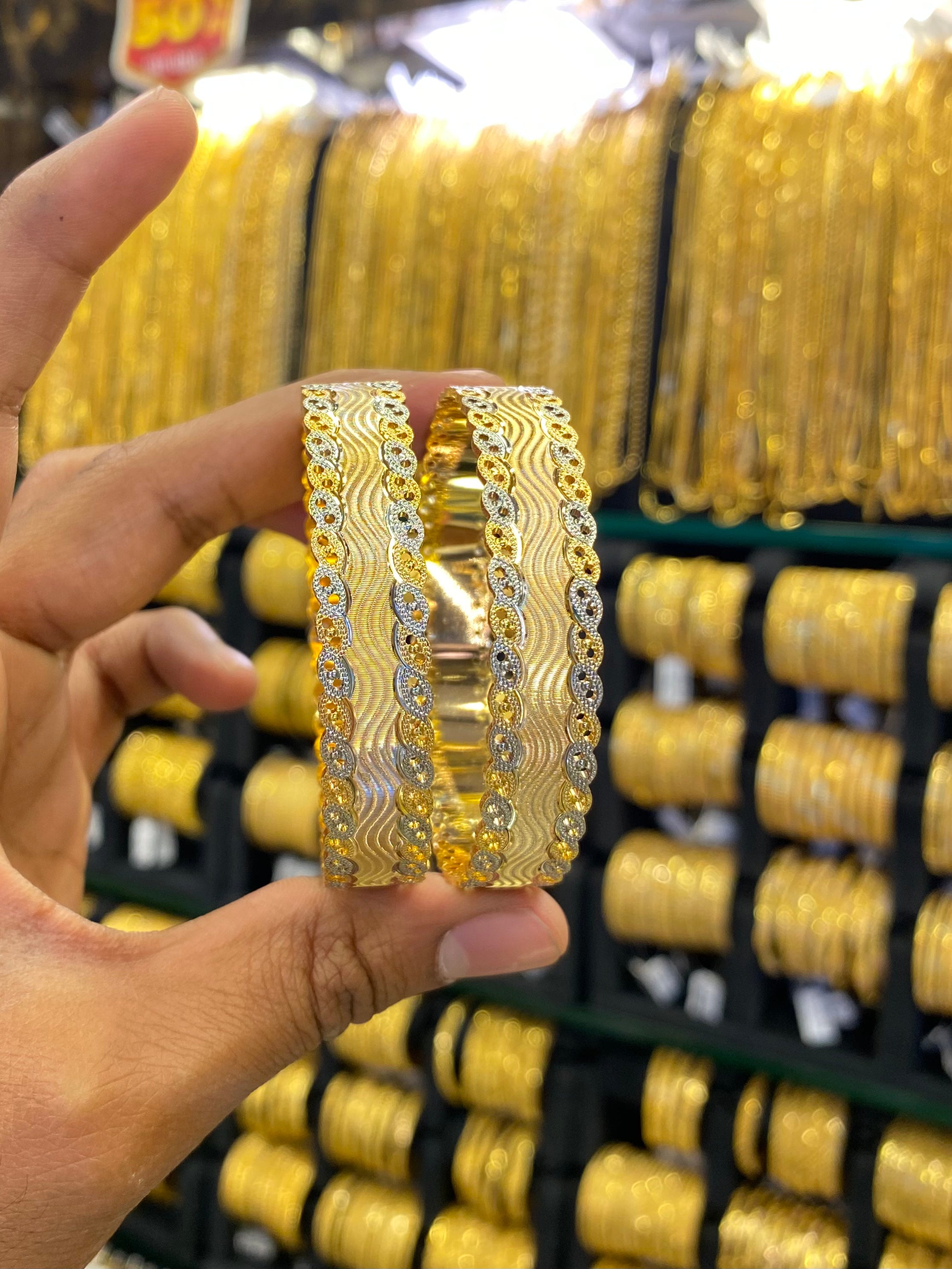 Arabic style bangle 2pcs