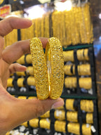 Gold plated bangles set of 2 - Calcutta style