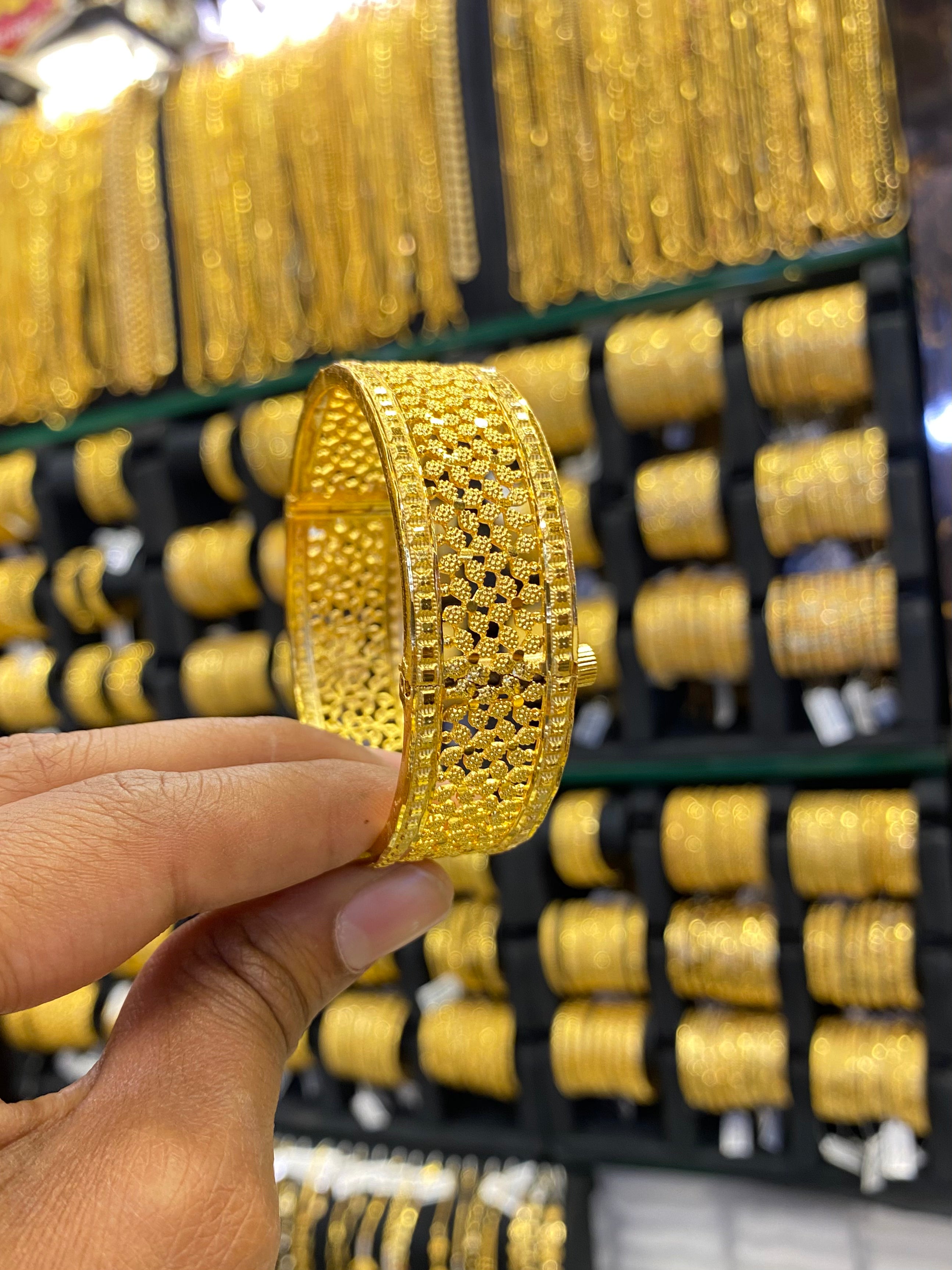 Kada bangle screw type 1pcs - Gold plated