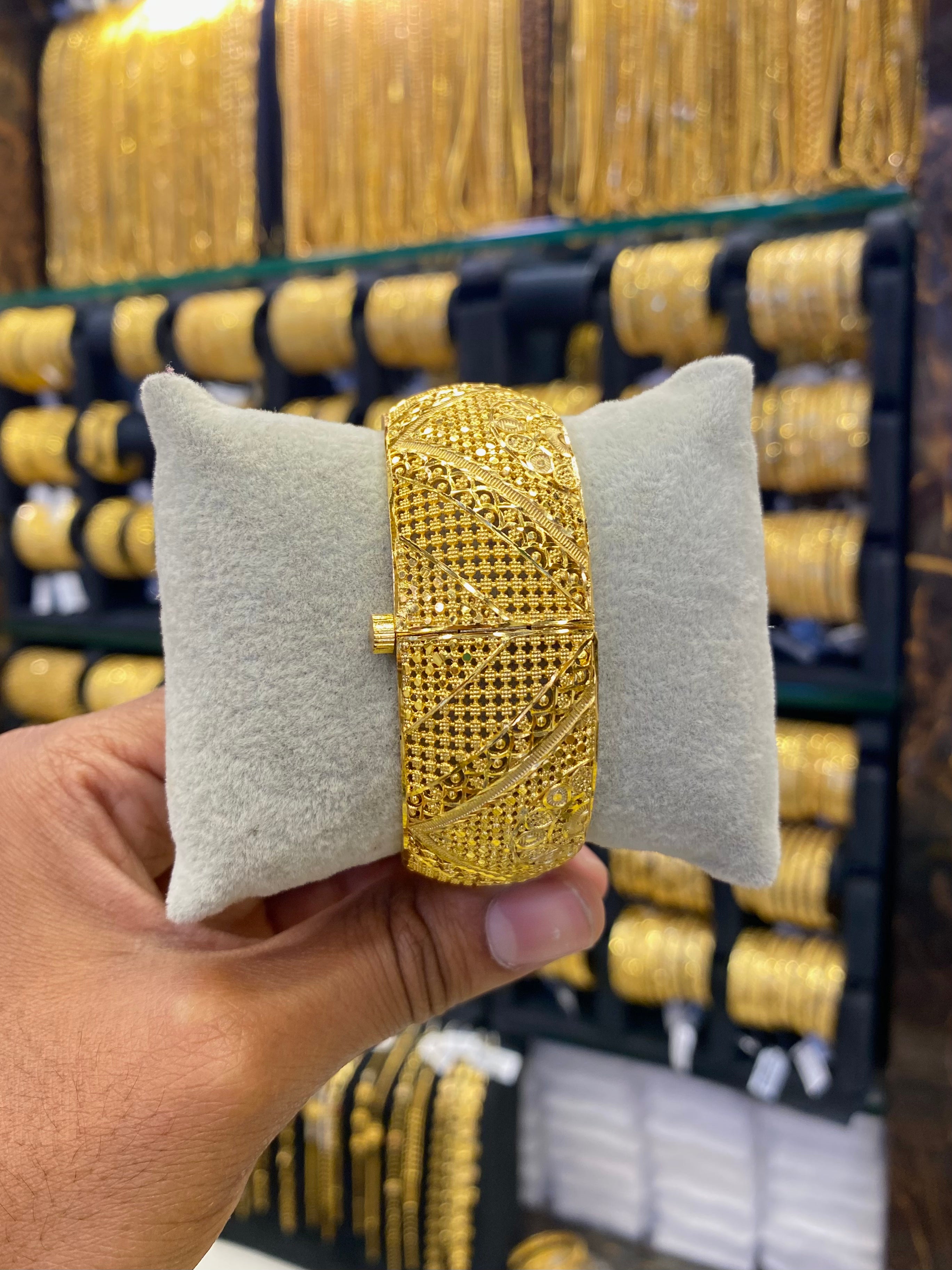 Gold plated kada bangle bala type - 1Pcs