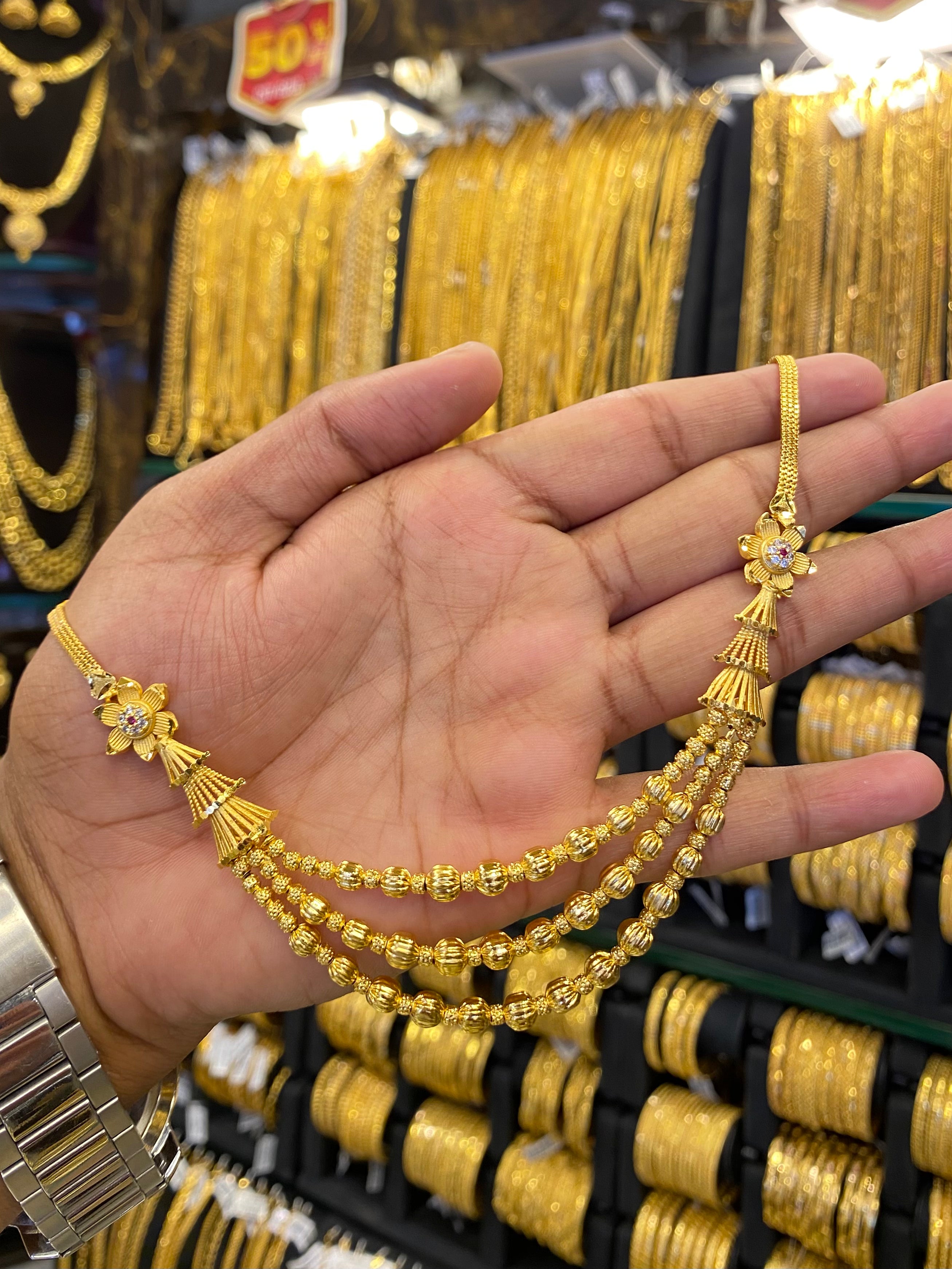 Gold plated neck set - 3 Layer